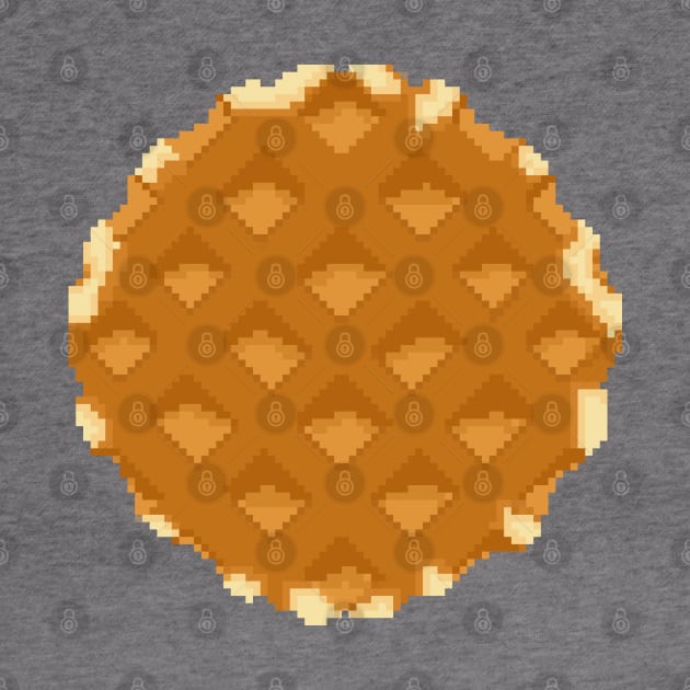 Belgian waffle pixel art food design by toffany's